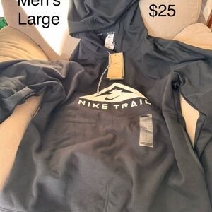 Nike Black Hoodie with White Logo